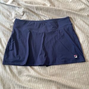 Fila tennis skirt a-line navy blue size large